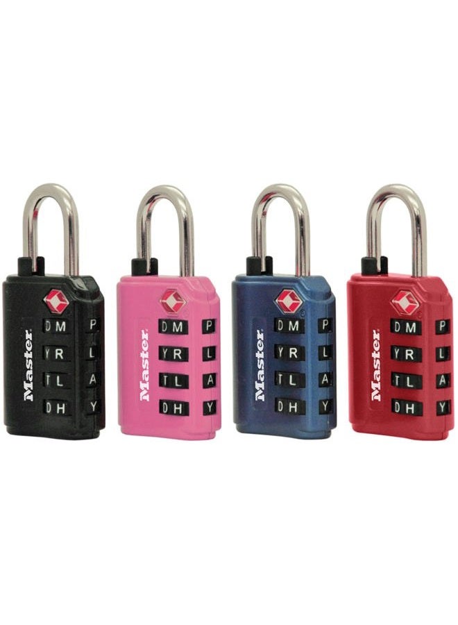Master Lock 4691DWD TSA Set-Your-Own Password Combination Lock, Color Will Vary, 1-Piece - Image 1