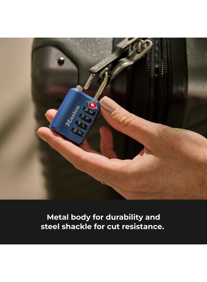 Master Lock 4691DWD TSA Set-Your-Own Password Combination Lock, Color Will Vary, 1-Piece - Image 4
