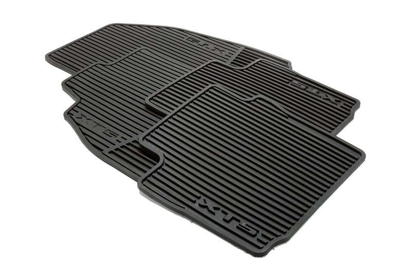 GM Accessories 22757756 Front and Rear All-Weather Floor Mats in Jet Black with XTS Logo - Image 3