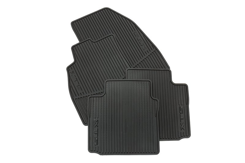 GM Accessories 22757756 Front and Rear All-Weather Floor Mats in Jet Black with XTS Logo - Image 2
