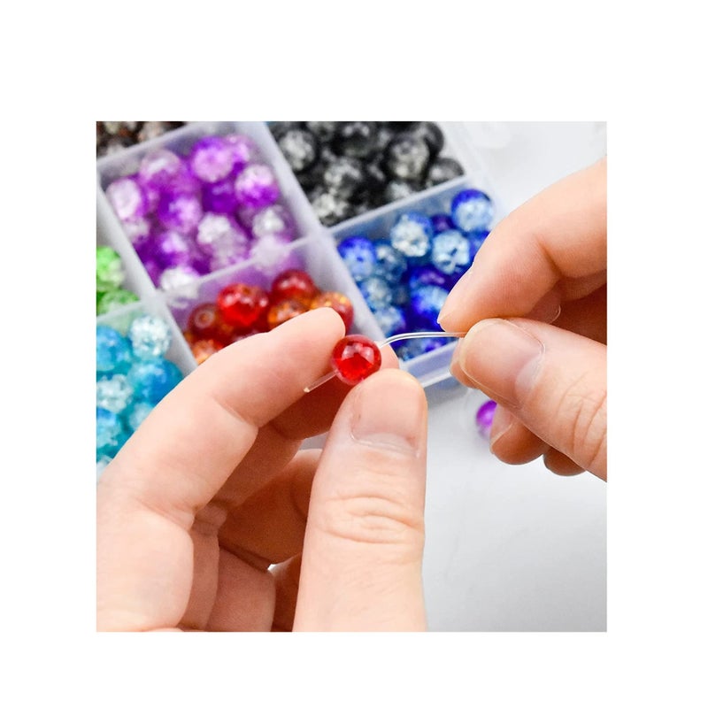 SOLARAE 450Pcs Pearl Beads for Jewelry Making, Dyed Round Glass Round Pearlized Loose Pearl Beads for Jewelry Making 15 Mixed Colors - Image 5