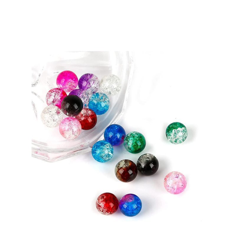 SOLARAE 450Pcs Pearl Beads for Jewelry Making, Dyed Round Glass Round Pearlized Loose Pearl Beads for Jewelry Making 15 Mixed Colors - Image 4