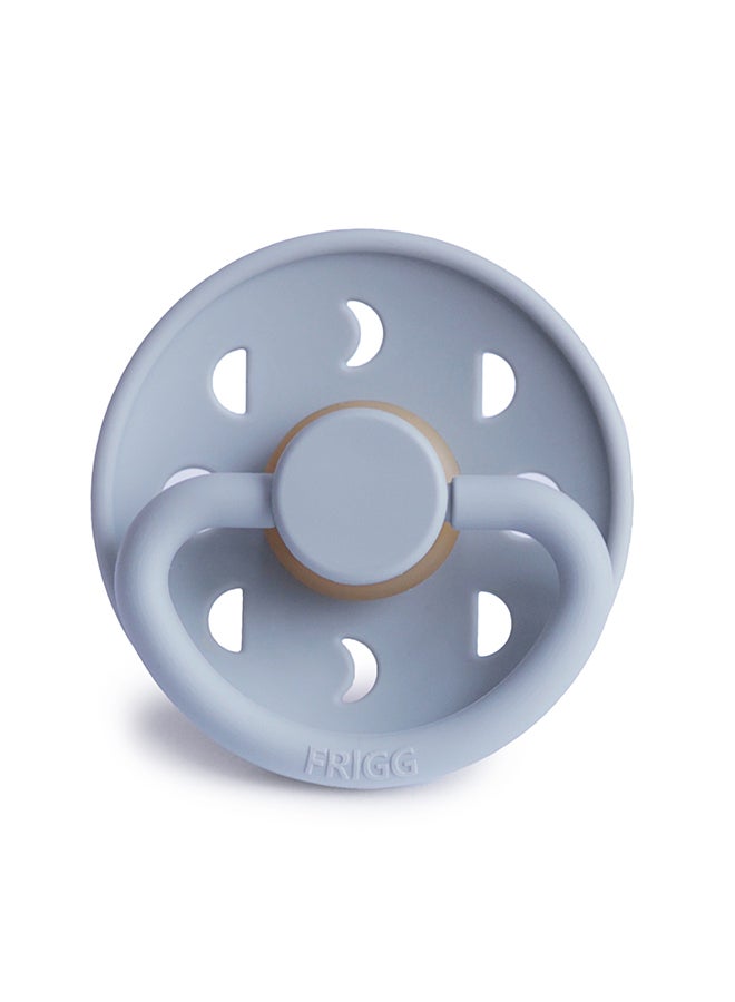FRIGG Moon Phase Latex Baby Pacifier 6-18M 1-Pack Powder Blue - Size 2 - Image 1