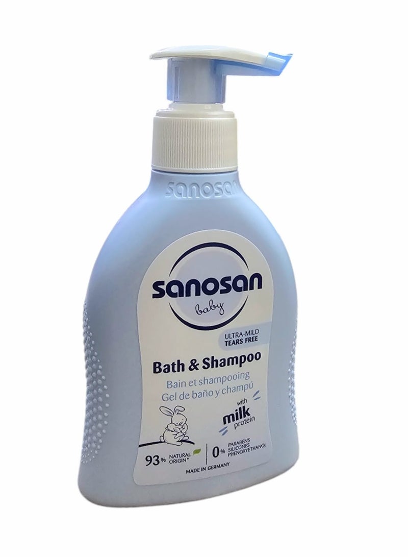 سانوسان غسول وشامبو اثنين في واحد للاستحمام للأطفال من سن الولادة 200مل - Image 2