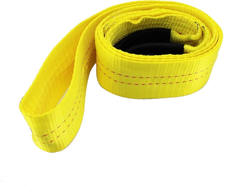 HFS (R) Yellow Tree Saver, Winch Strap, Tow Strap 30,000 Pound Capacity (3X8FT) - Image 1