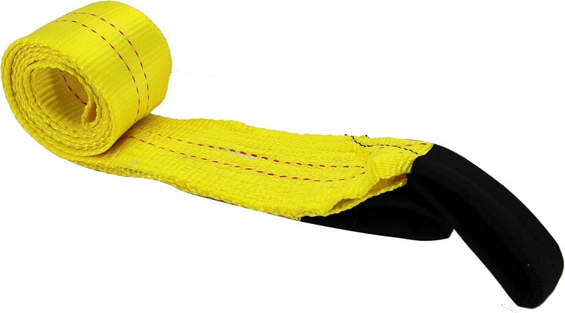 HFS (R) Yellow Tree Saver, Winch Strap, Tow Strap 30,000 Pound Capacity (3X8FT) - Image 3