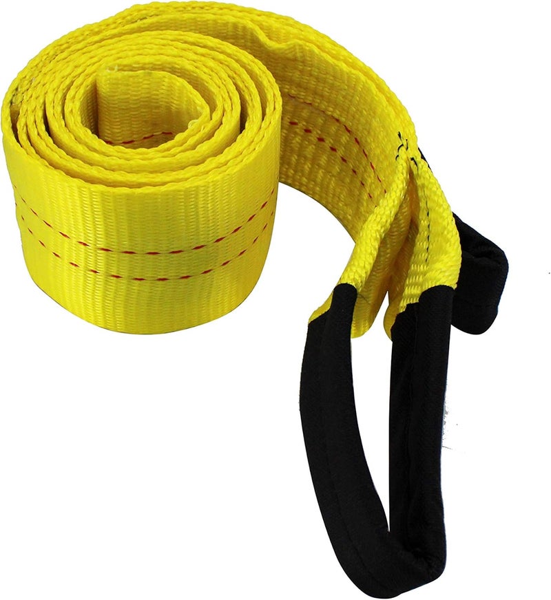 HFS (R) Yellow Tree Saver, Winch Strap, Tow Strap 30,000 Pound Capacity (3X8FT) - Image 2