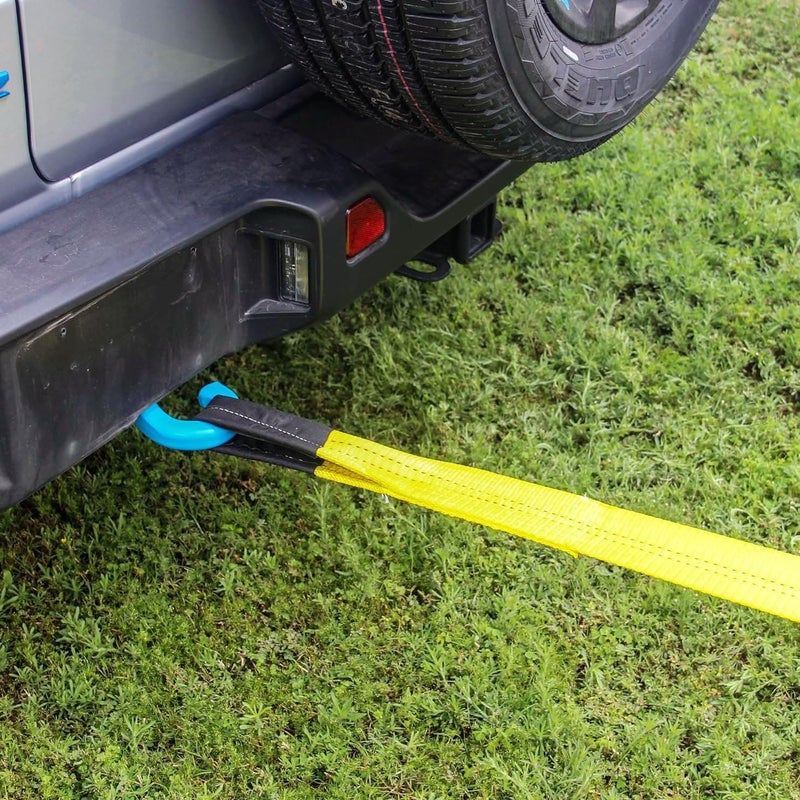 HFS (R) Yellow Tree Saver, Winch Strap, Tow Strap 30,000 Pound Capacity (3X8FT) - Image 5