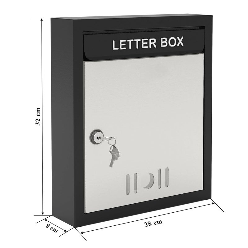 PLANET APS-330-pnt-ivory-black-letter-box - Image 3