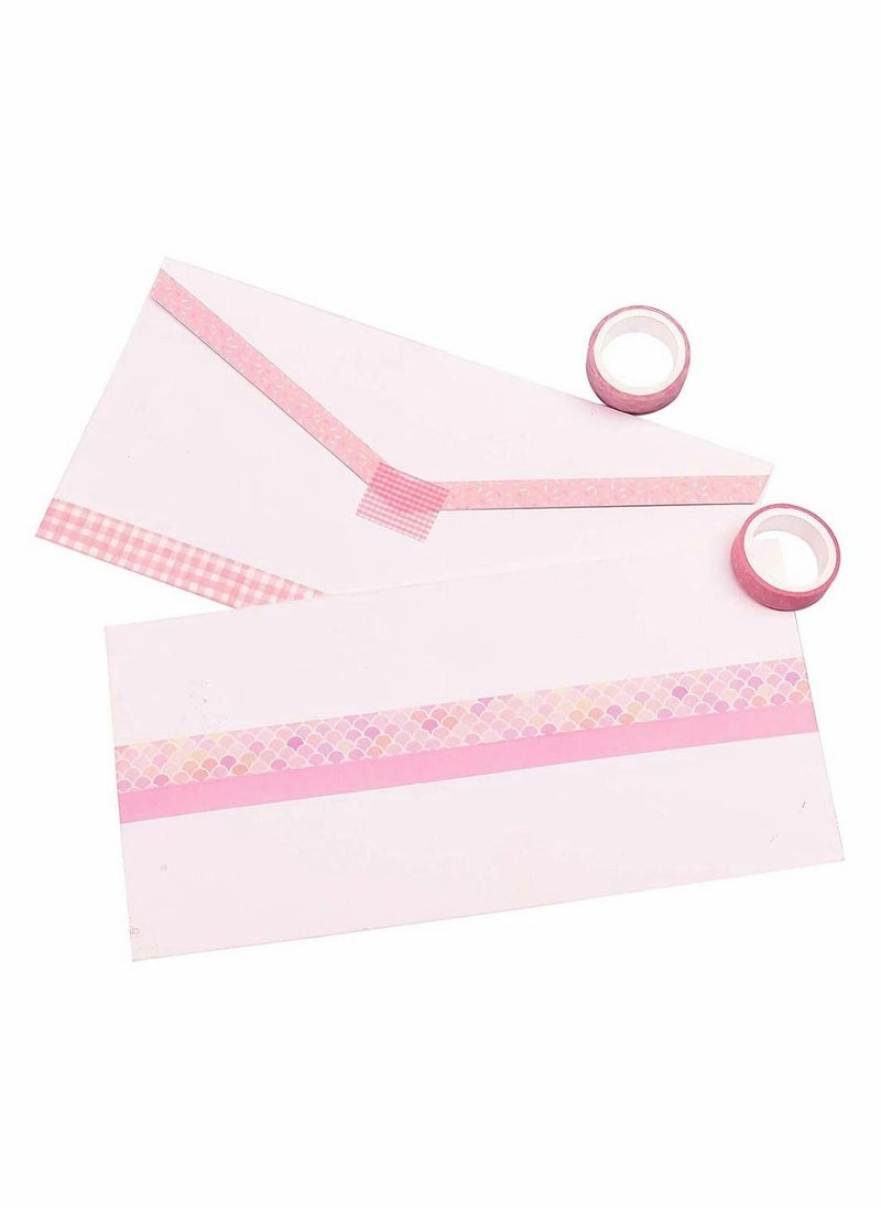 SYOSI Washi Tape Set Washi Masking Adhesive Decorative Holiday Craft Tapes Decorative Plaid Pattern Craft Tapes for Scrapbooking Bullet Journals Planners Gift Wrapping DIY 12 Rolls  - Image 4
