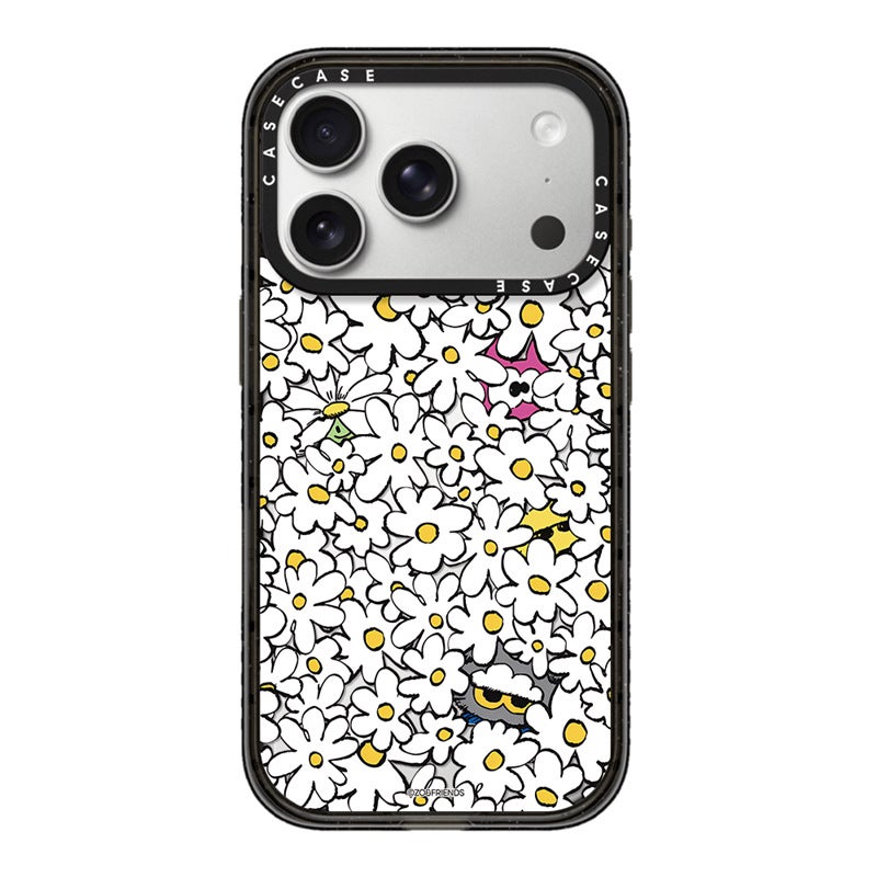 Shockproof Transparent Acrylic Phone Case with Black Frame, MagSafe Compatible and Colorful Print for iPhone - Image 5