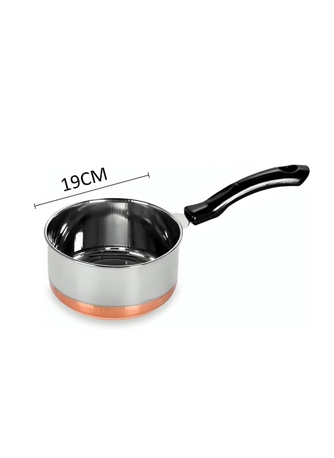 BLACKSTONE - Stainless Steel Copper Base Saucepan with Handle 19cm - Image 1