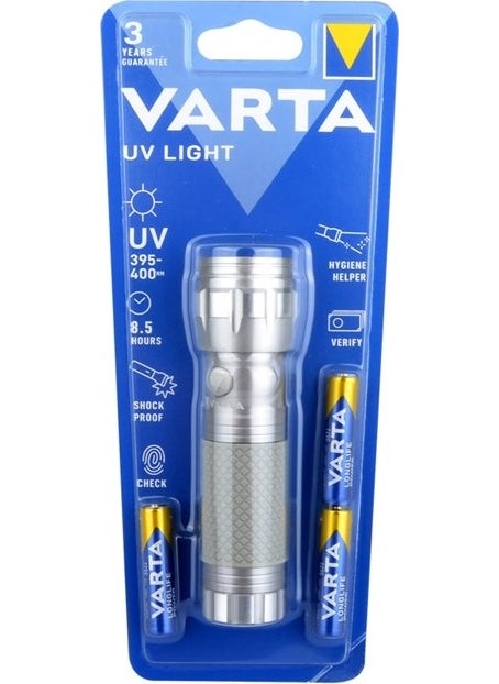 VARTA 15638 UV LED Flashlight 3AAA 
