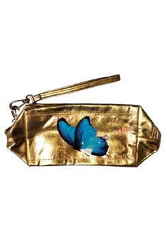 MAKEUP BAG GOLD BUTTERFLY