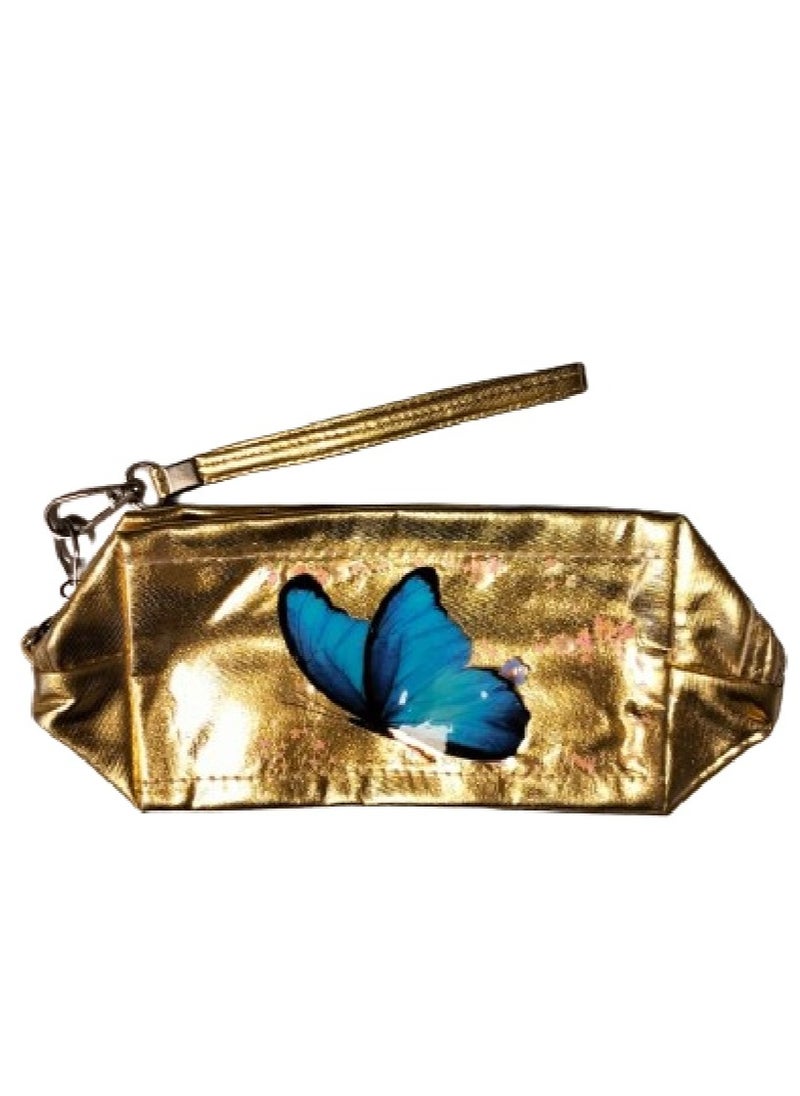 Generic - MAKEUP BAG GOLD BUTTERFLY - Image 1