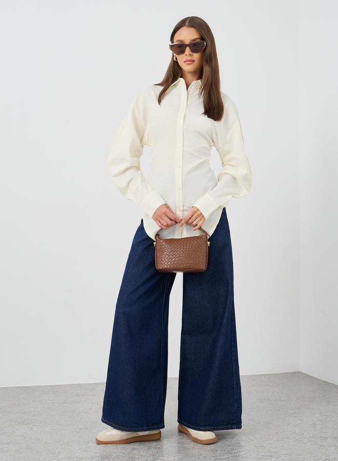 Styli Solid Slim Fit Long Sleeves Shirt - Image 2