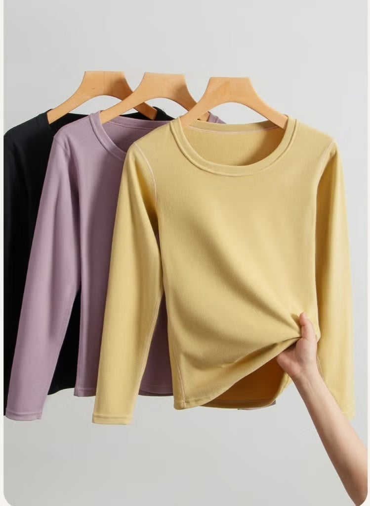 RedMapleTEK Women's Seamless Thermal Underwear Set for Autumn and Winter Long Pants Green - Image 2