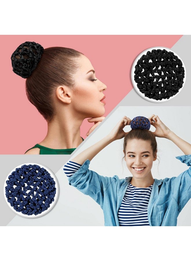 واي دريس 8 قطع من غطاء كعكة شعر الباليه للفتيات، شبكة شعر باليه مرئية S لتغطية الشعر، شبكة تغطية الشعر لكعكة النساء لفتيات الباليه (نمط بسيط) - Image 4