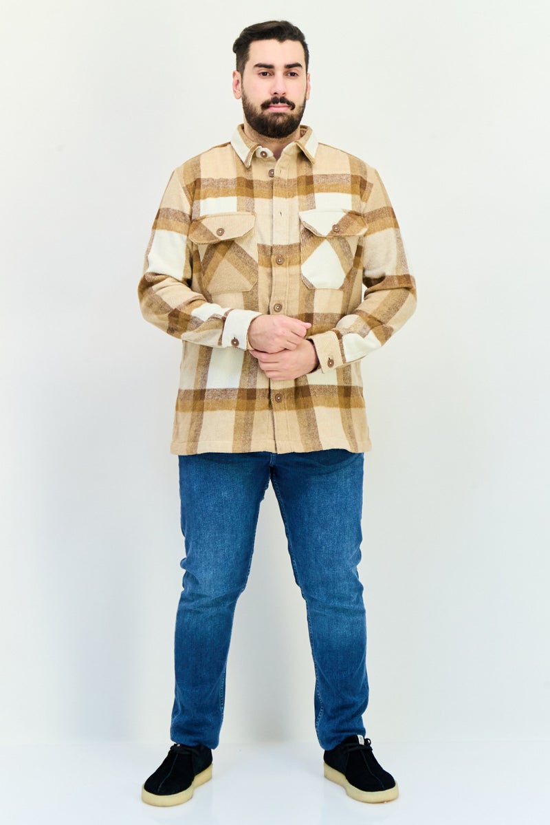 Celio Men Checkered Jacket Shirt ,Multicolor  - Image 3