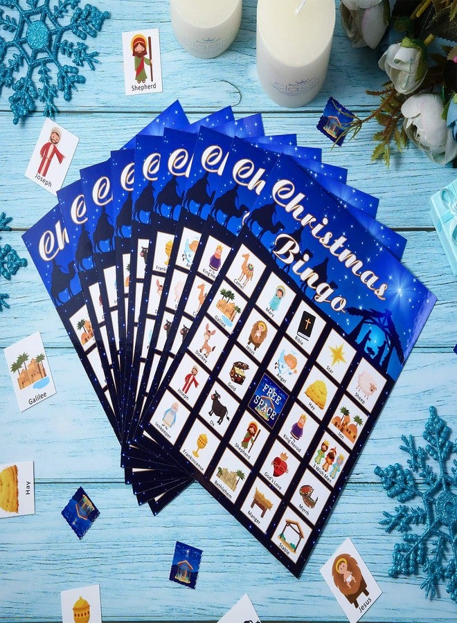 Skylety Religious Christmas Bingo Game for Christmas Nativity Bingo Cards Religious Party Game Xmas Party Decorations Supplies 24 Players - Image 5