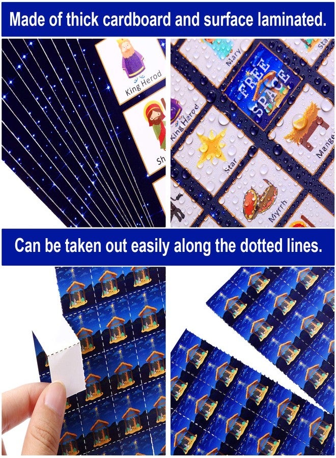 Skylety Religious Christmas Bingo Game for Christmas Nativity Bingo Cards Religious Party Game Xmas Party Decorations Supplies 24 Players - Image 4
