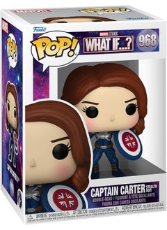 Funko Funko Pop! Marvel - What If - Captain Carter - Marvel What If - Collectable Vinyl Figure - Gift Idea - Official Merchandise - Toys for Kids & Adults - TV Fans - Model Figure for Collectors  - Image 1