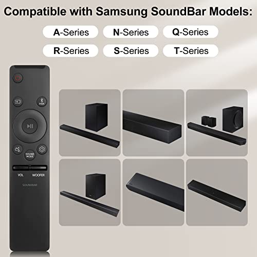 Angrox Soundbar Remote for Samsung Sound Bar Home Theater Audio Surround Sound Speaker System (AH59-02767A) - Image 2