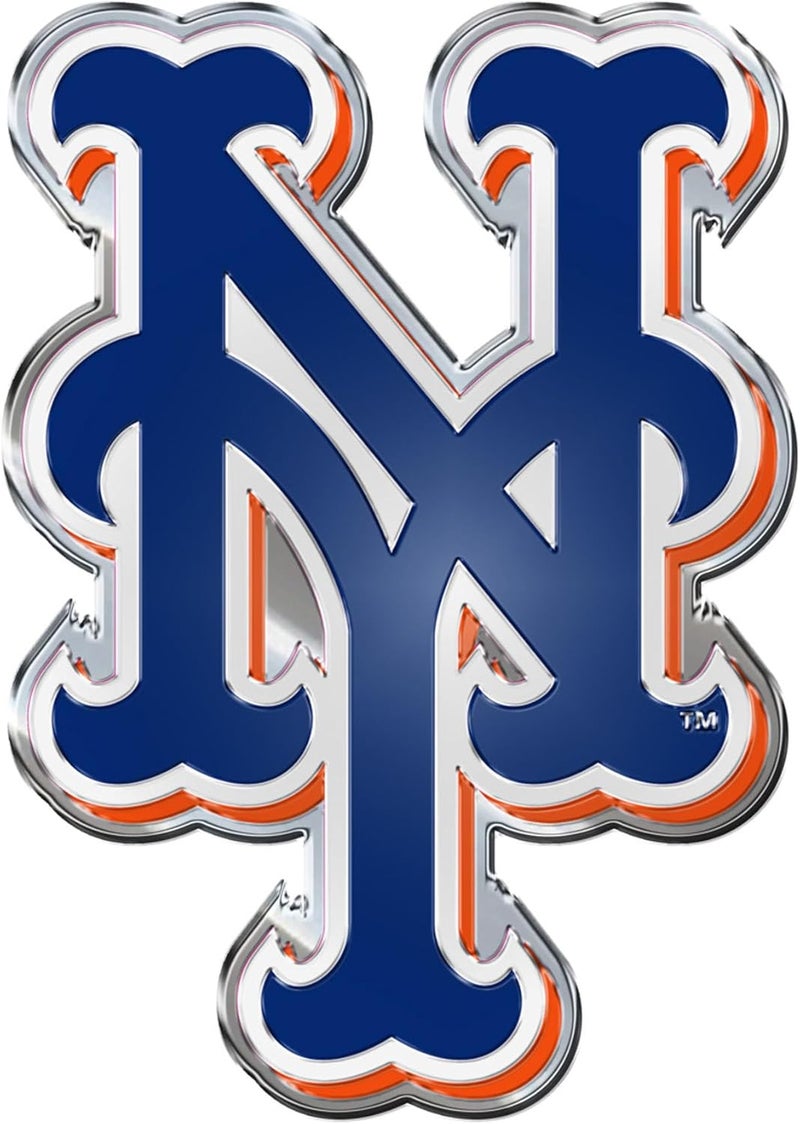 FANMATS FANMATS 60411  MLB  New York Mets Embossed Color Emblem  NY Cap Logo - Image 1