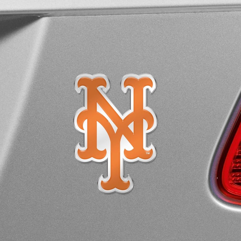FANMATS FANMATS 60411  MLB  New York Mets Embossed Color Emblem  NY Cap Logo - Image 2
