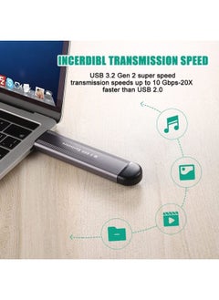 XLT M.2 SSD Enclosure NVME NGFF Dual Protocol Adapter with USB C Support for Size 2242/2260/2280 Silver  - Image 3