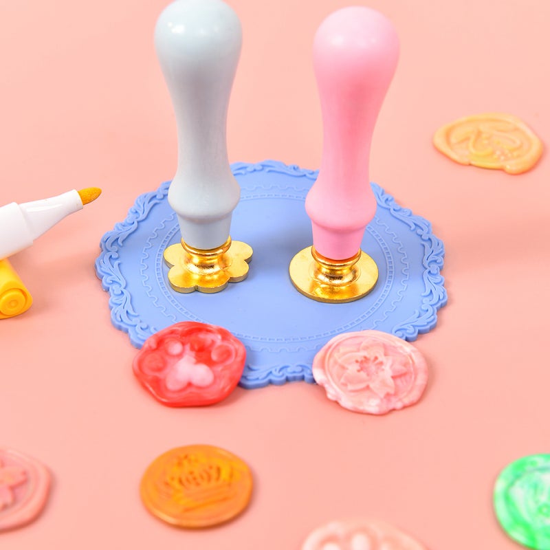 Full Set Goo Card Paint Seal Wax Seal Invitation Envelope Sealing Diy Birthday Gift Toy - Image 4