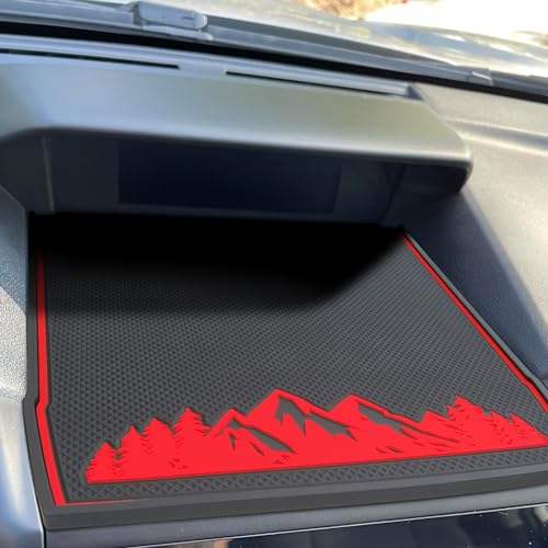 MOCHENT Dashboard Mats for Subaru Crosstrek Accessories 2023-2018, Forester 2019-2024, Impreza 2018-2023, Interior Non-Slip Dash Mat Pad Liner (Red) - Image 2