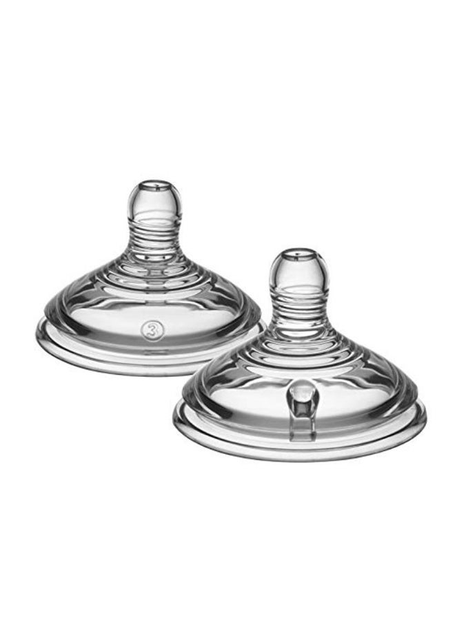 tommee tippee Closer To Nature Bottle Teat, Pack Of 2 - Image 1