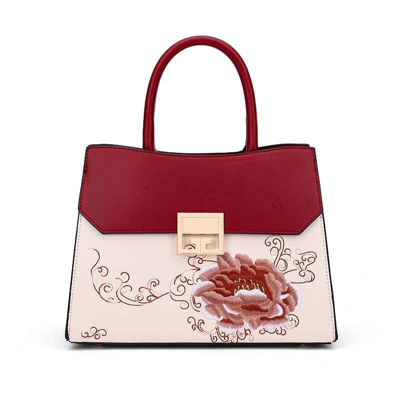 Light Luxury High-End Handbag Fashionable National Style Handmade Embroidered Bag Wedding Elegant Shoulder Bag For Women - Image 1