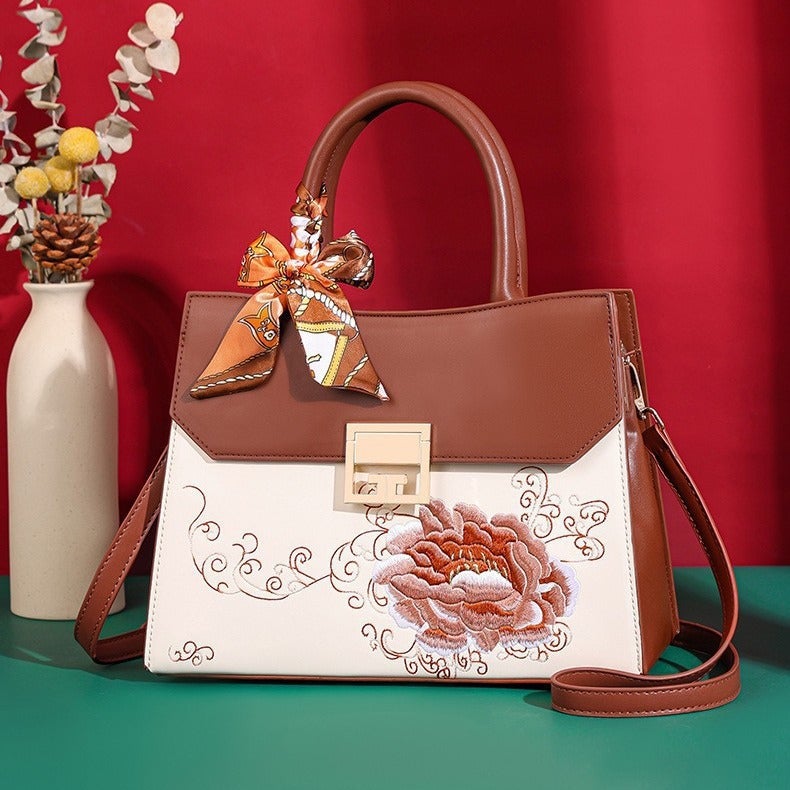 Light Luxury High-End Handbag Fashionable National Style Handmade Embroidered Bag Wedding Elegant Shoulder Bag For Women - Image 3