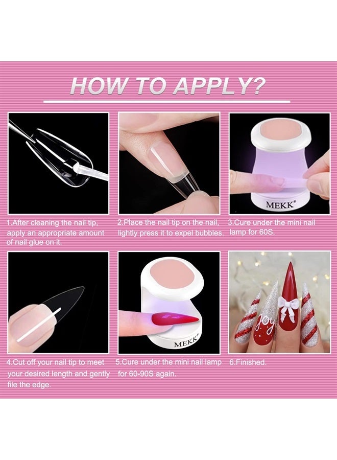 MEKK Mini UV Light for Gel Nails UV Light for Nails Innovative Nail Lamp 16W UV Nail Lamp Portable LED Nail Lamp Professional Nail Dryer for Nail Art Tools(Pink) - Image 3