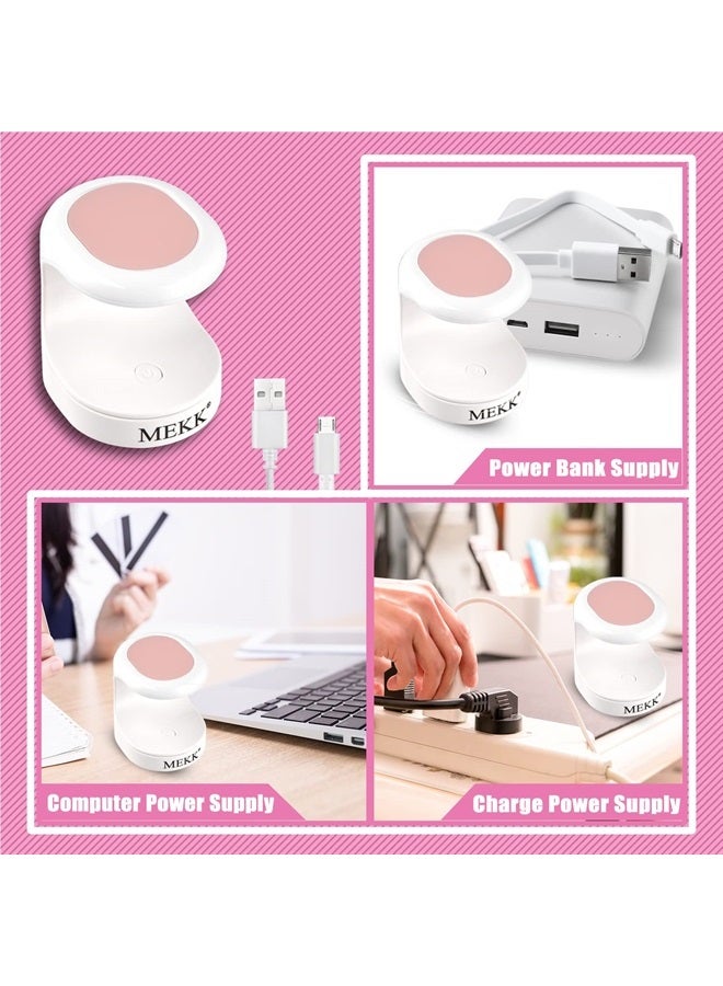 MEKK Mini UV Light for Gel Nails UV Light for Nails Innovative Nail Lamp 16W UV Nail Lamp Portable LED Nail Lamp Professional Nail Dryer for Nail Art Tools(Pink) - Image 2