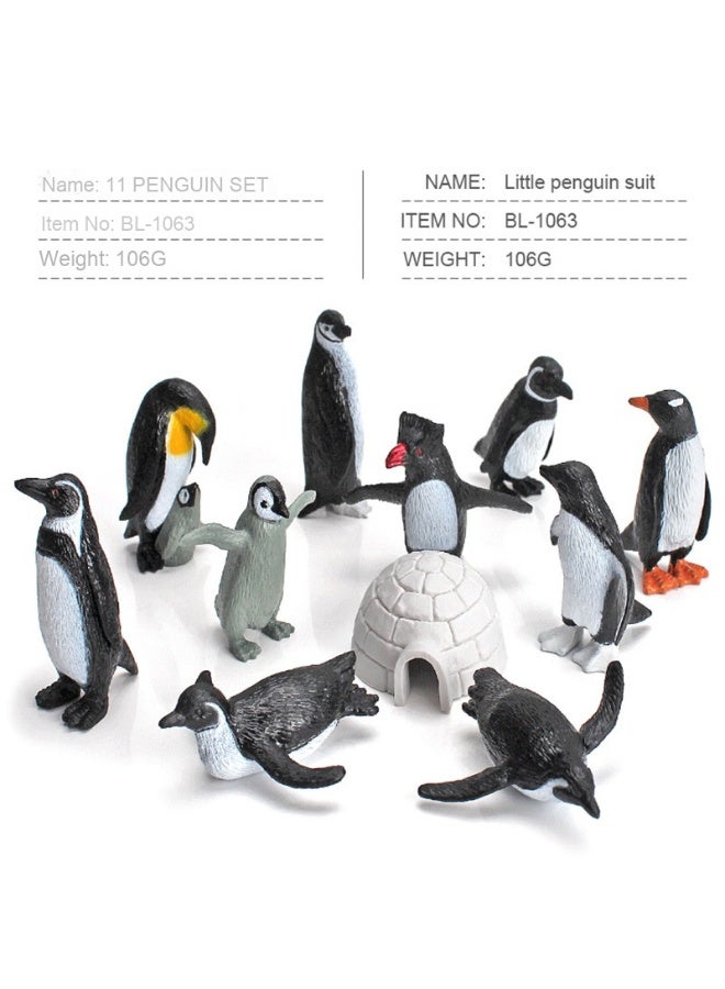 نيبمينينت مجموعة نموذج البطريق الصغير المزيف الميني