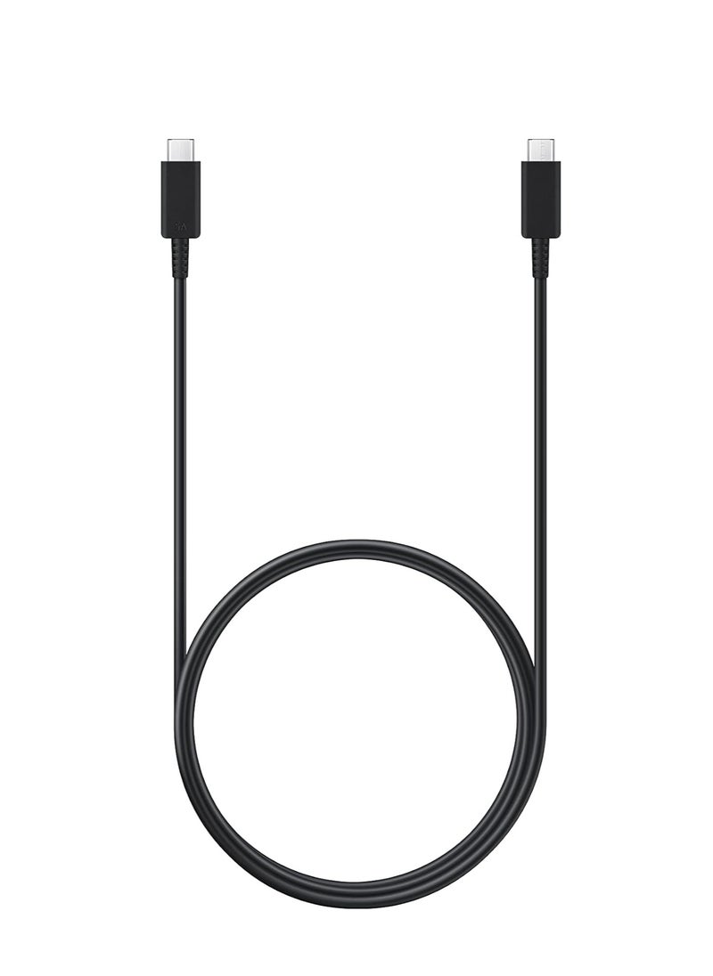Generic - 1.8m Genuine OEM Type C to Type C Cable, Super Fast Charger & Sync USB-C to USB-C Cable For Samsung Galaxy S24 Ultra/S24/S24 Plus/S23/S22/S21/Z Fold 6/5/4/3/Z Flip 6/5/4/3, Black - Image 1