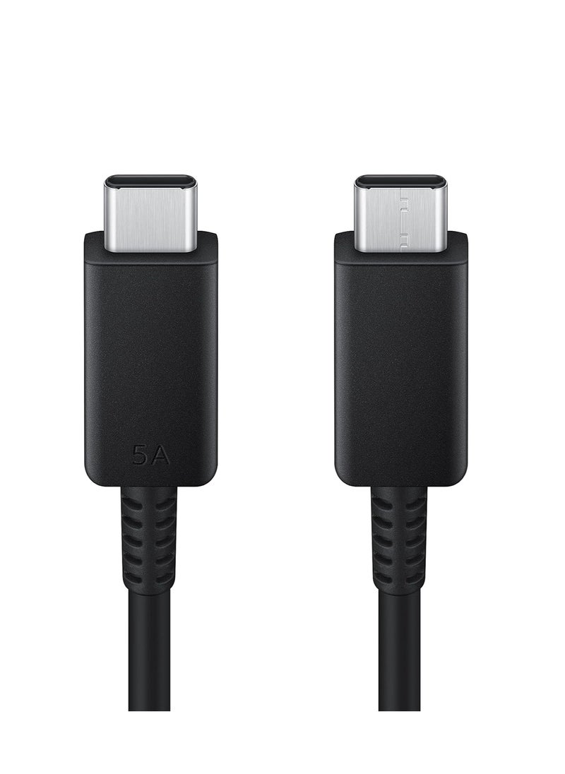 Generic - 1.8m Genuine OEM Type C to Type C Cable, Super Fast Charger & Sync USB-C to USB-C Cable For Samsung Galaxy S24 Ultra/S24/S24 Plus/S23/S22/S21/Z Fold 6/5/4/3/Z Flip 6/5/4/3, Black - Image 1