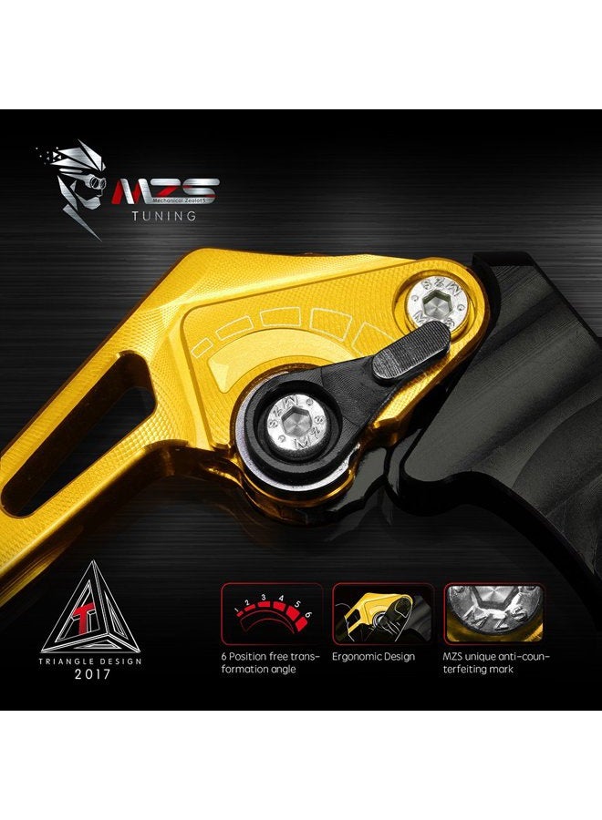 MZS Short Levers CNC Brake Clutch Adjustment Compatible with GROM MSX125 JC61 MLHJC618 2014 2015 2016 2017 2018 2019 Gold - Image 4