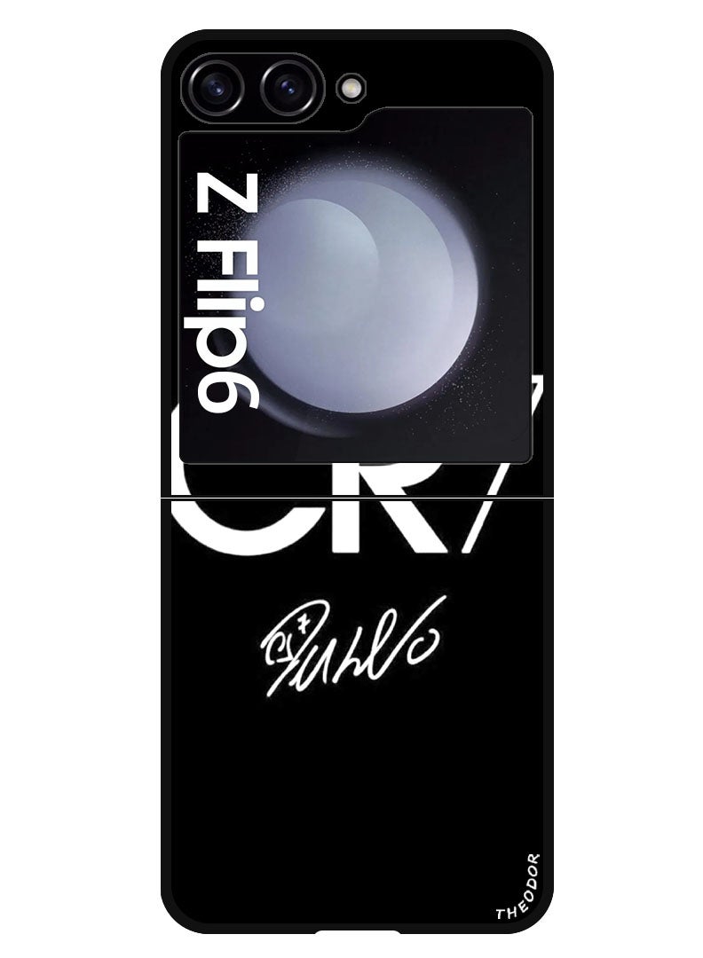 Theodor Protective Case Anti Scratch Shock Proof Bumper Cover For Samsung Galaxy Z Flip 6 CR7 (2) - Image 1
