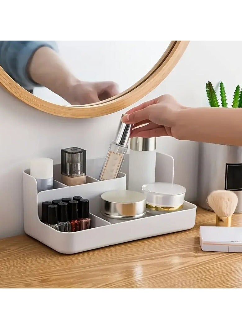 ORiTi Makeup Organizer With 5 Compartments, Large Capacity  Cosmetic Display Case, Easy  To Hold Your Makeup Products - Image 1