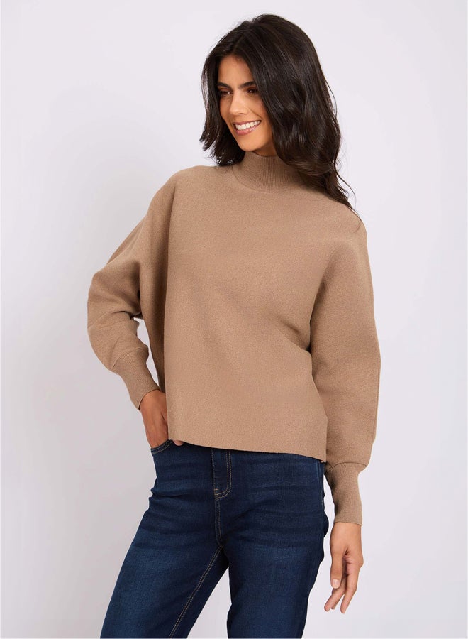 DALYDRESS Women Regular Fit Pullover - Brown - Image 2