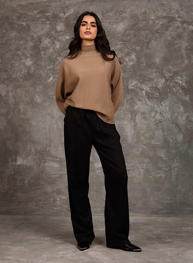 DALYDRESS Women Regular Fit Pullover - Brown - Image 1