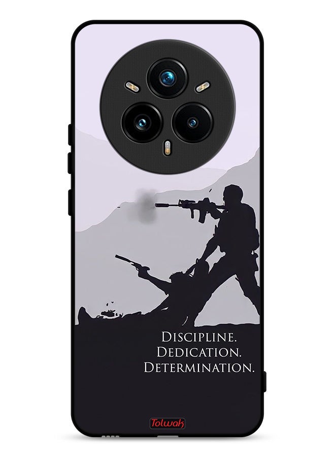 Tolwak Realme 14 Pro Plus 5G Protective Case Cover Discipline Dedication Determination