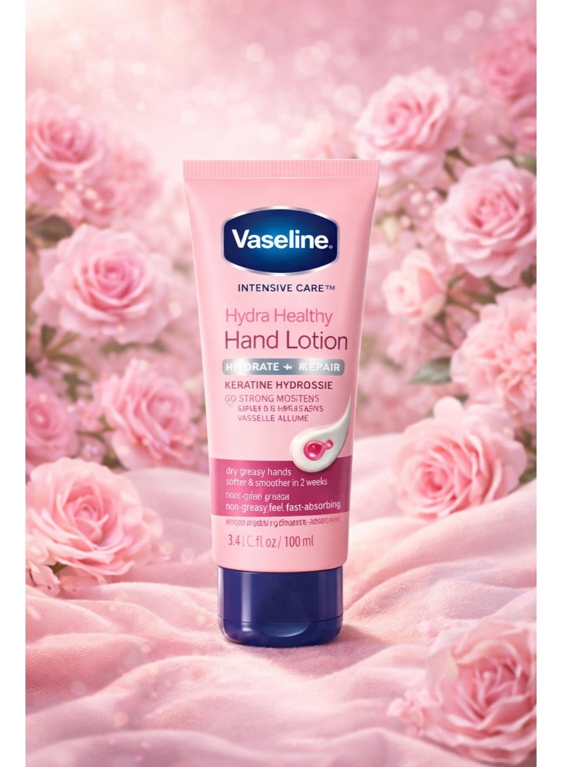 Vaseline Intensive Care Hydra Healthy Hand Lotion 100 ml | Non-Greasy Hand Moisturizer for Soft Skin - Image 1