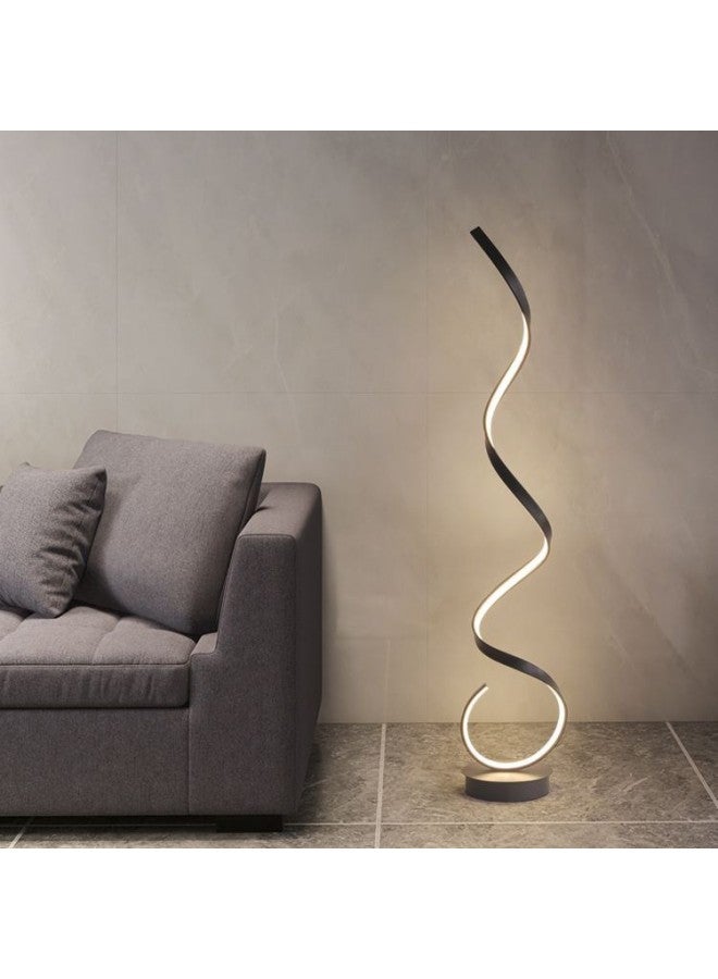 Generic Floor Lamp Living Room Advanced Sense Led Bedroom Vertical Table Lamp Ins Style Light Luxury Bedside Piano Lamp Reading Lamp-Colour:Single Color Warm White Light (contact Customer Service If You Need Warm Light)-30w-black Model - Image 5