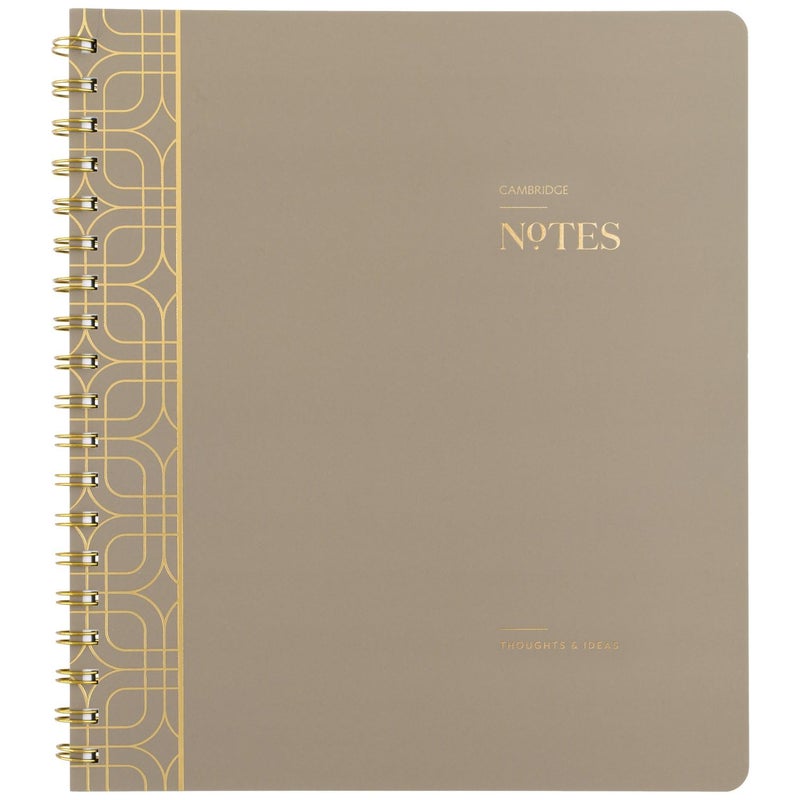 Cambridge WorkStyle Notebook, Legal Ruled Paper, 8" x 10", 80 Sheets, Timeless Taupe (WS-407-45) - Image 1