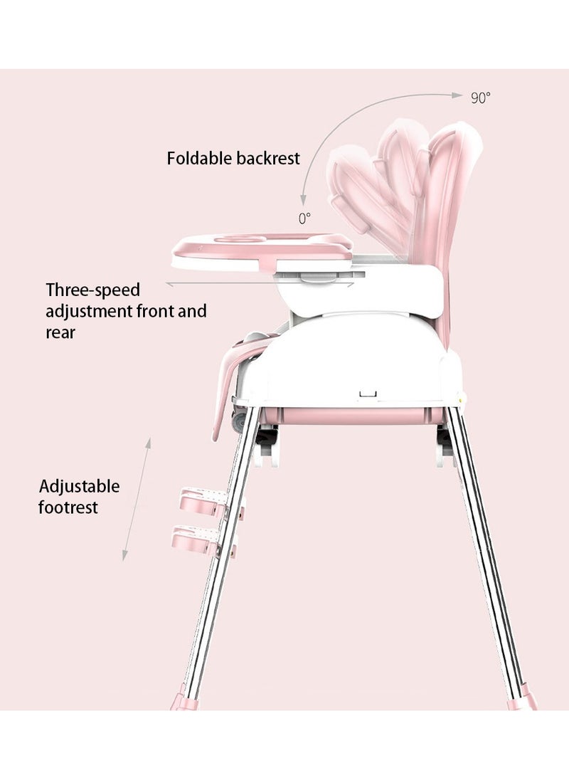 Baby High Chair 4 in 1 Portable Baby Feeding Chair with Lockable Universal Wheels & Replaceable Cushion Convertible HighChairs for Babies and Toddlers Infant Dining Booster Set - pzsku/Z67024A8CCBD50506EBCAZ/45/_/1705046365/4d21f012-8ae1-456c-a91b-6443244c29d9